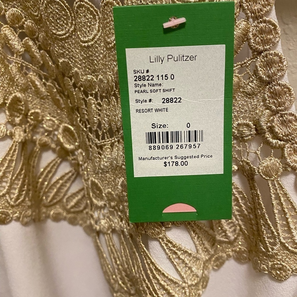 Lilly Pulitzer Pearl Soft Shift Dress. New - Picture 10 of 12